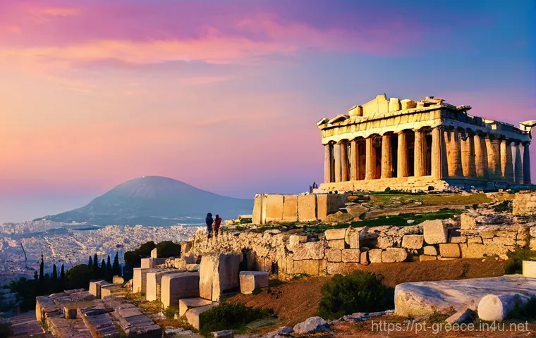 그리스 여행 경비 계산 - **Prompt 2: "Charming Island Getaway"**
    A couple, both casually dressed in modest summer attire ...