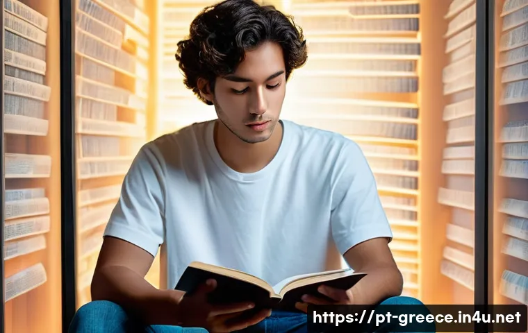 그리스 출신 철학자들의 현대적 영향 - **Prompt:** A thoughtful young adult, wearing a comfortable, modest t-shirt and jeans, sits contempl...